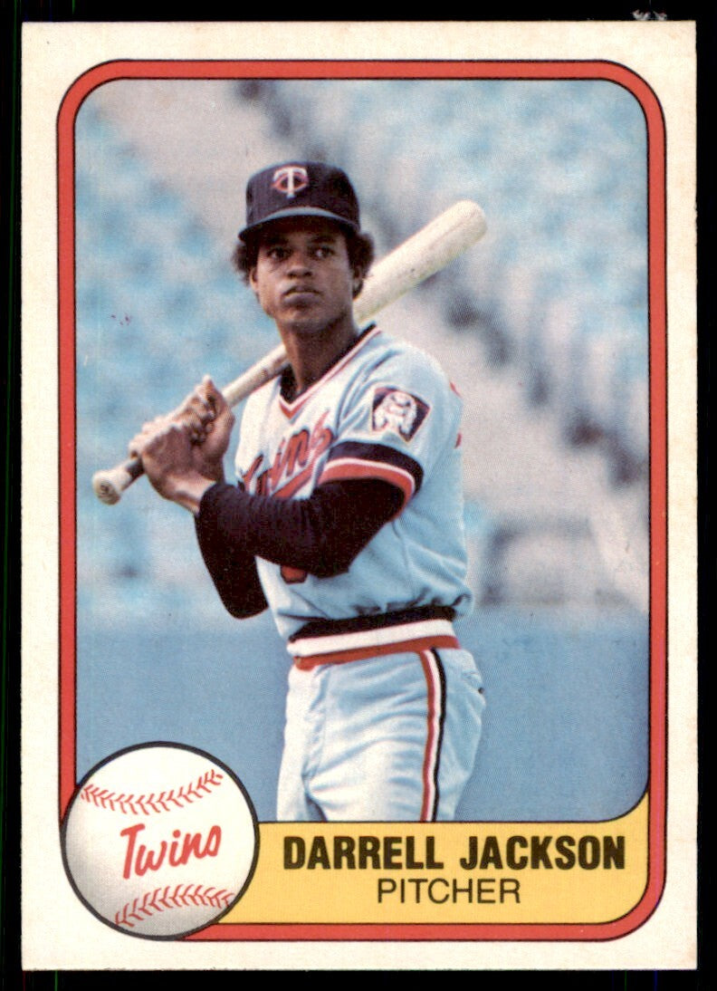 1981 Fleer Darrell Jackson .  Minnesota Twins #567