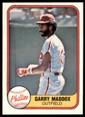 1981 Fleer Garry Maddox .  Philadelphia Phillies #19