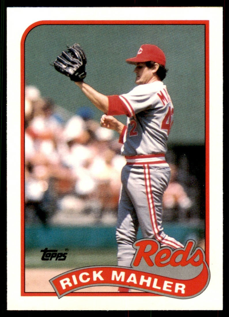 1989 Topps Traded Rick Mahler .  Cincinnati Reds #74T