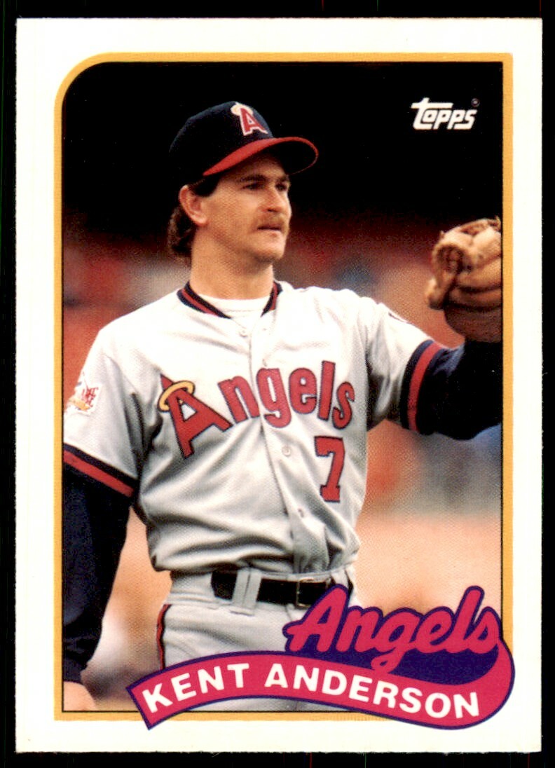 1989 Topps Traded Kent Anderson Rookie .  California Angels #3T