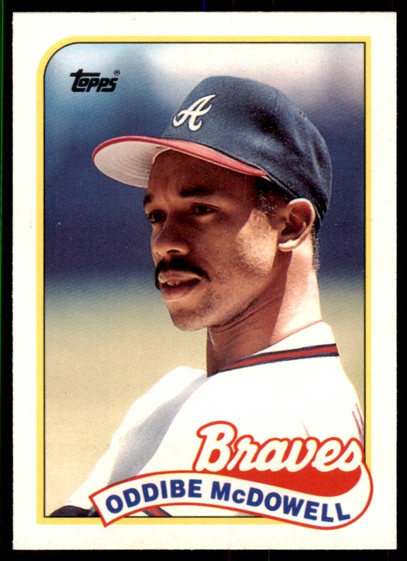 1989 Topps Traded Oddibe McDowell .  Atlanta Braves #78T