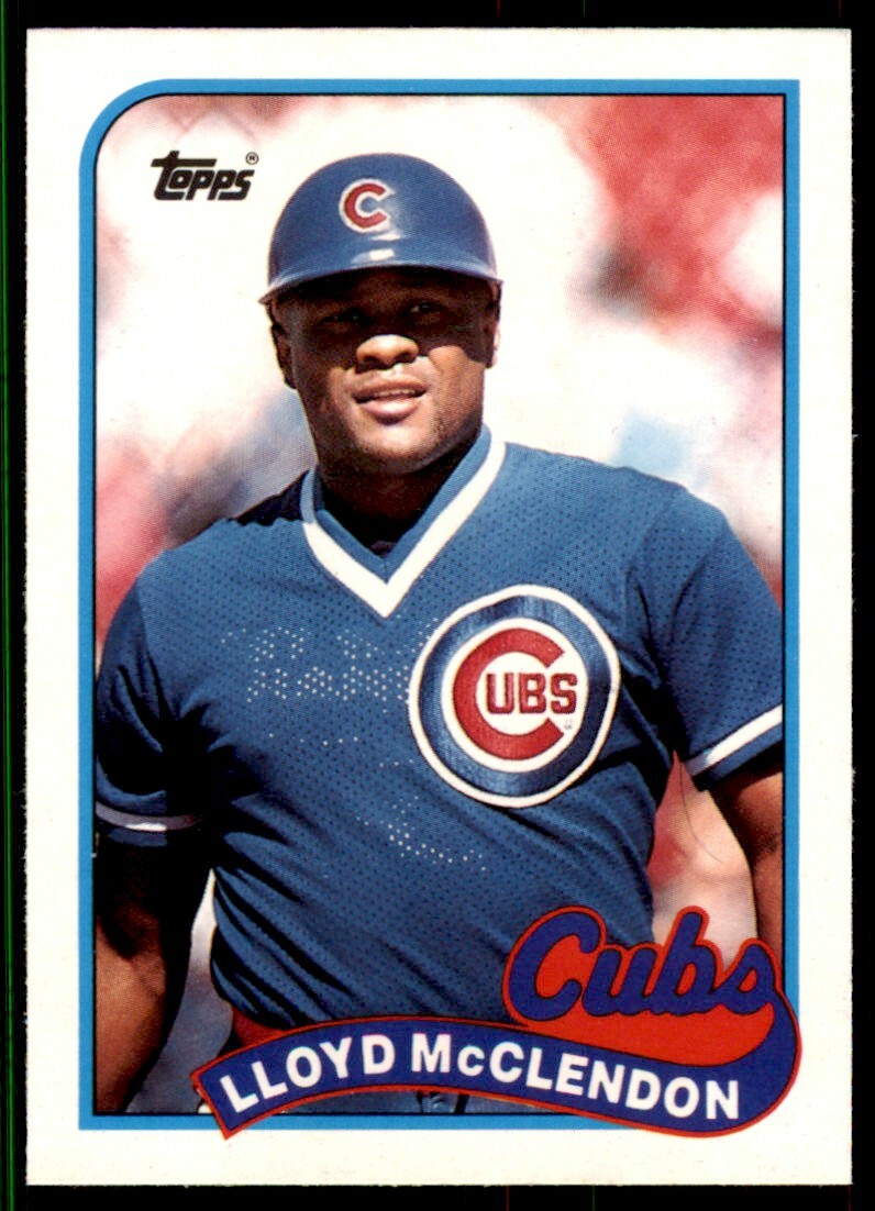 1989 Topps Traded Lloyd McClendon .  Chicago Cubs #76T