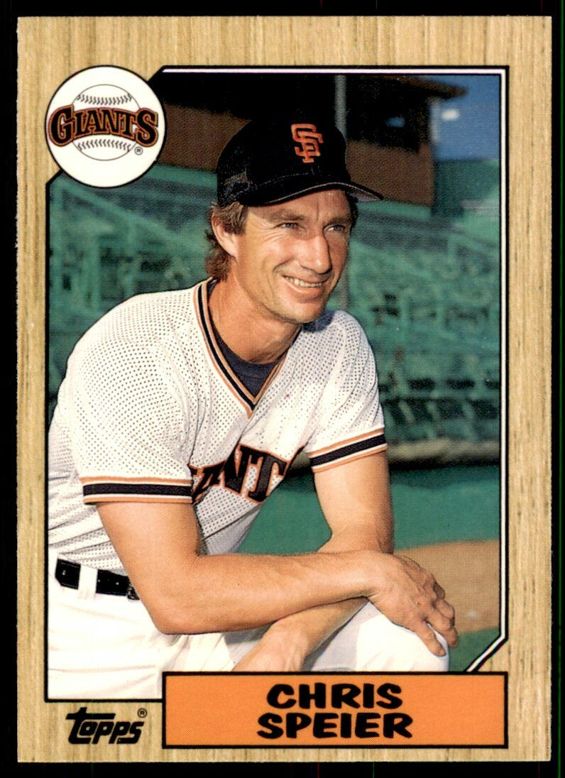 1987 Topps Traded Chris Speier . San Francisco Giants #115T