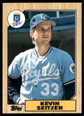 1987 Topps Traded Kevin Seitzer .  Kansas City Royals #111T