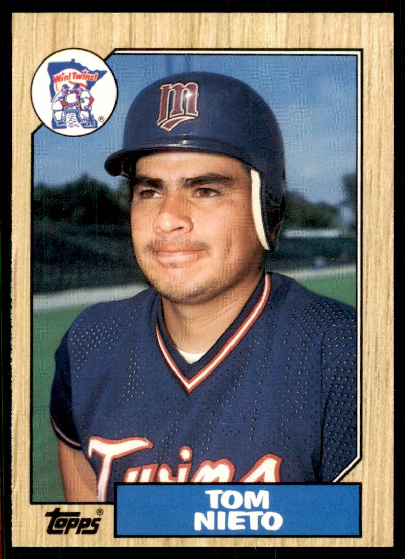 1987 Topps Traded Tom Nieto . Minnesota Twins #90T