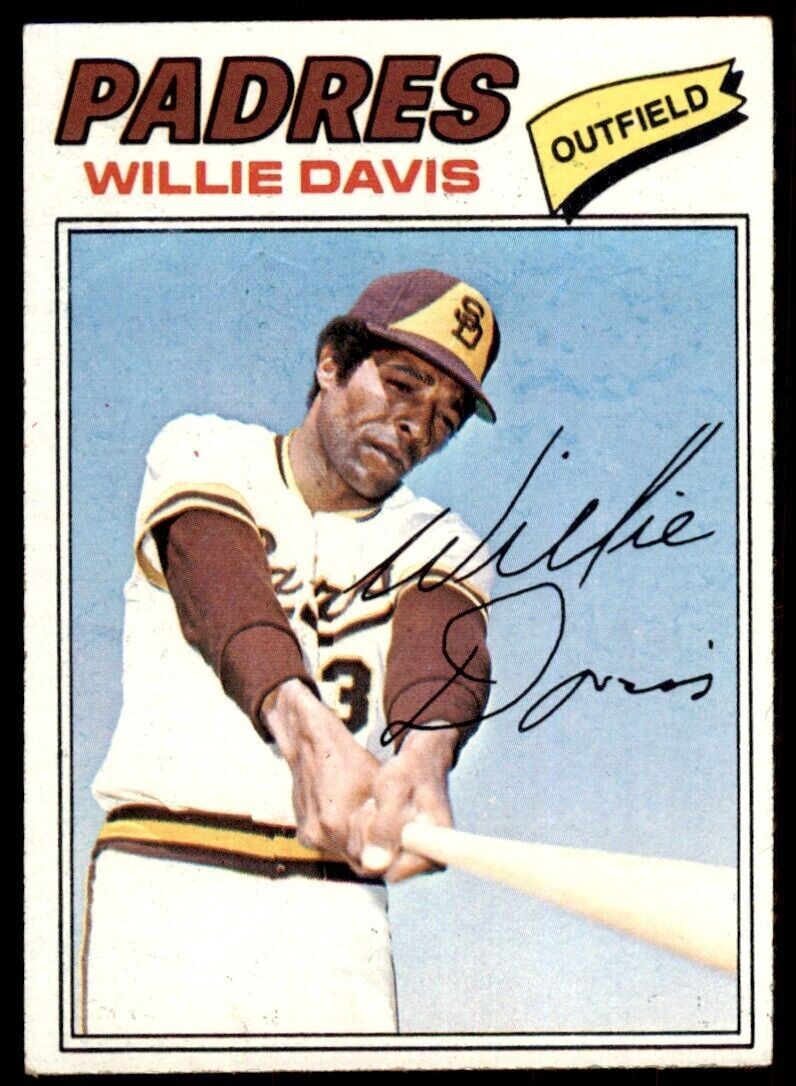 1977 Topps Willie Davis . San Diego Padres #603