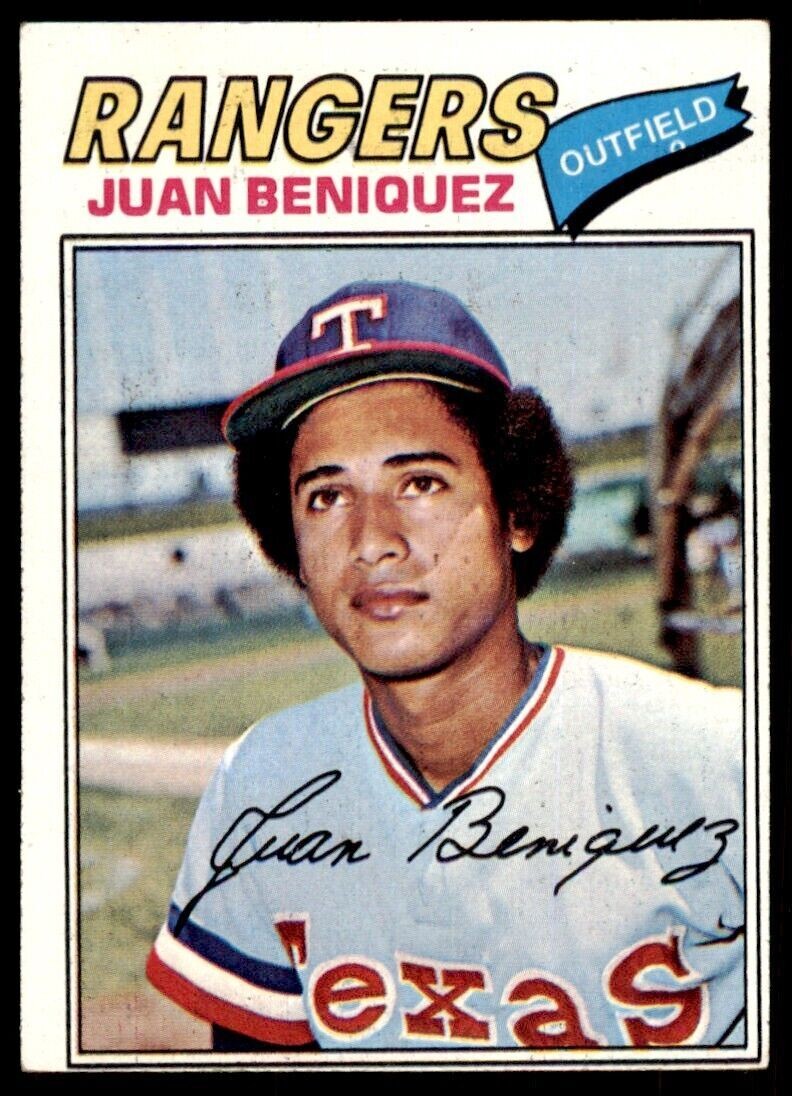1977 Topps Juan Beniquez . Texas Rangers #81