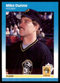 1987 Fleer Update Mike Dunne . Pittsburgh Pirates #U-29