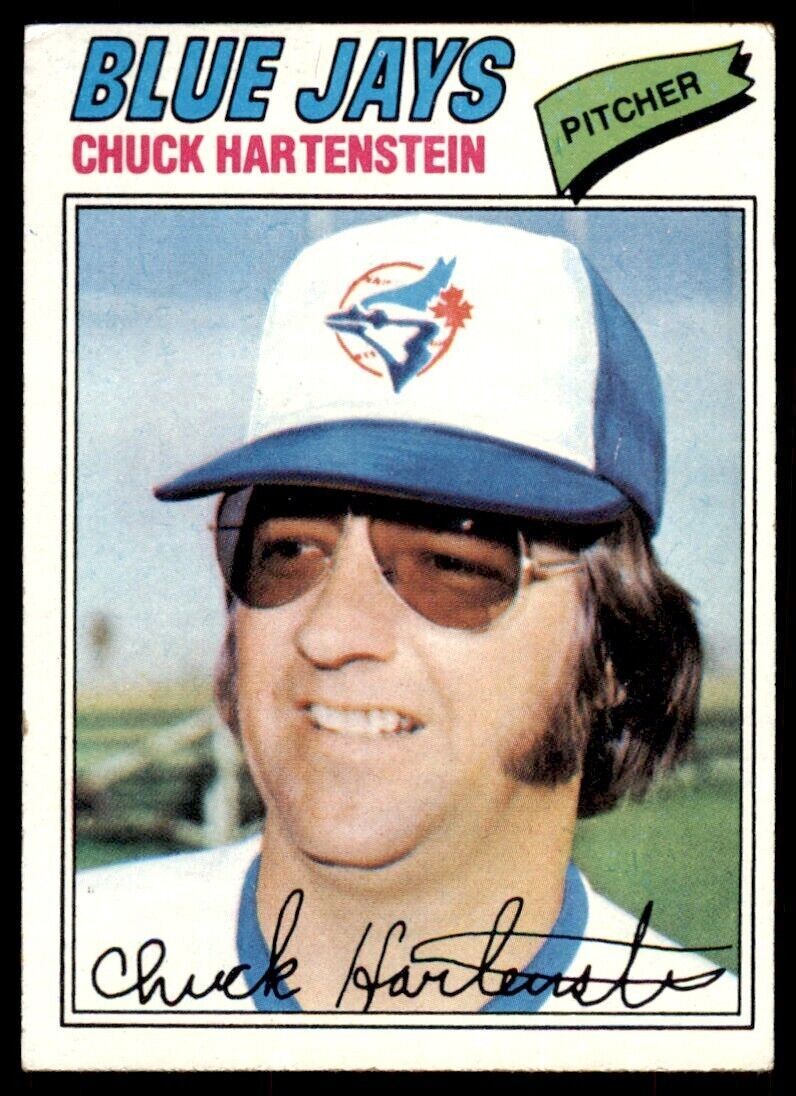 1977 Topps Chuck Hartenstein . Toronto Blue Jays #416