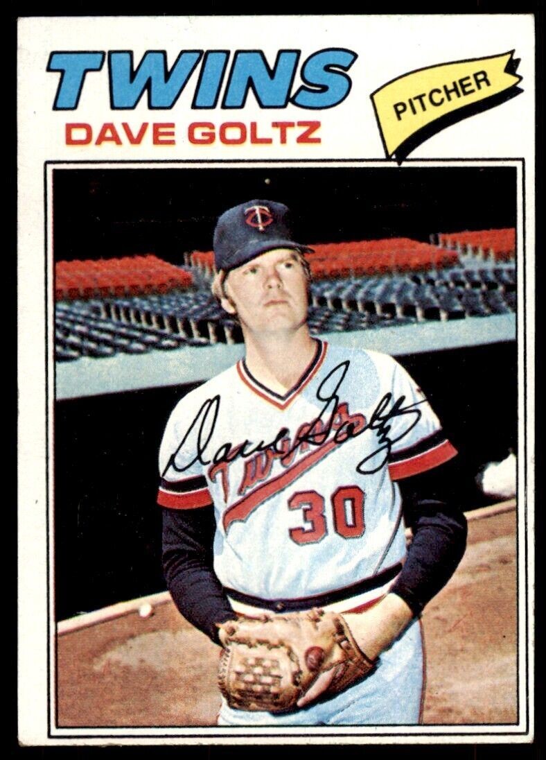 1977 Topps Dave Goltz . Minnesota Twins #321