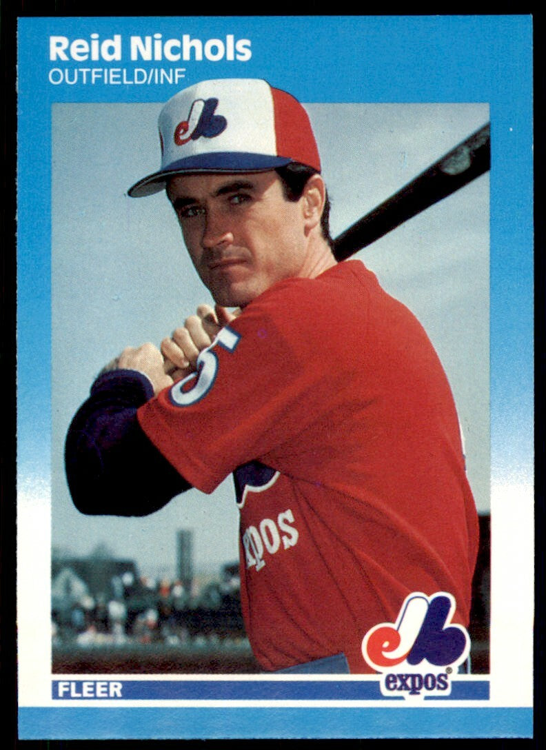 1987 Fleer Update Reid Nichols . Montreal Expos #U-89
