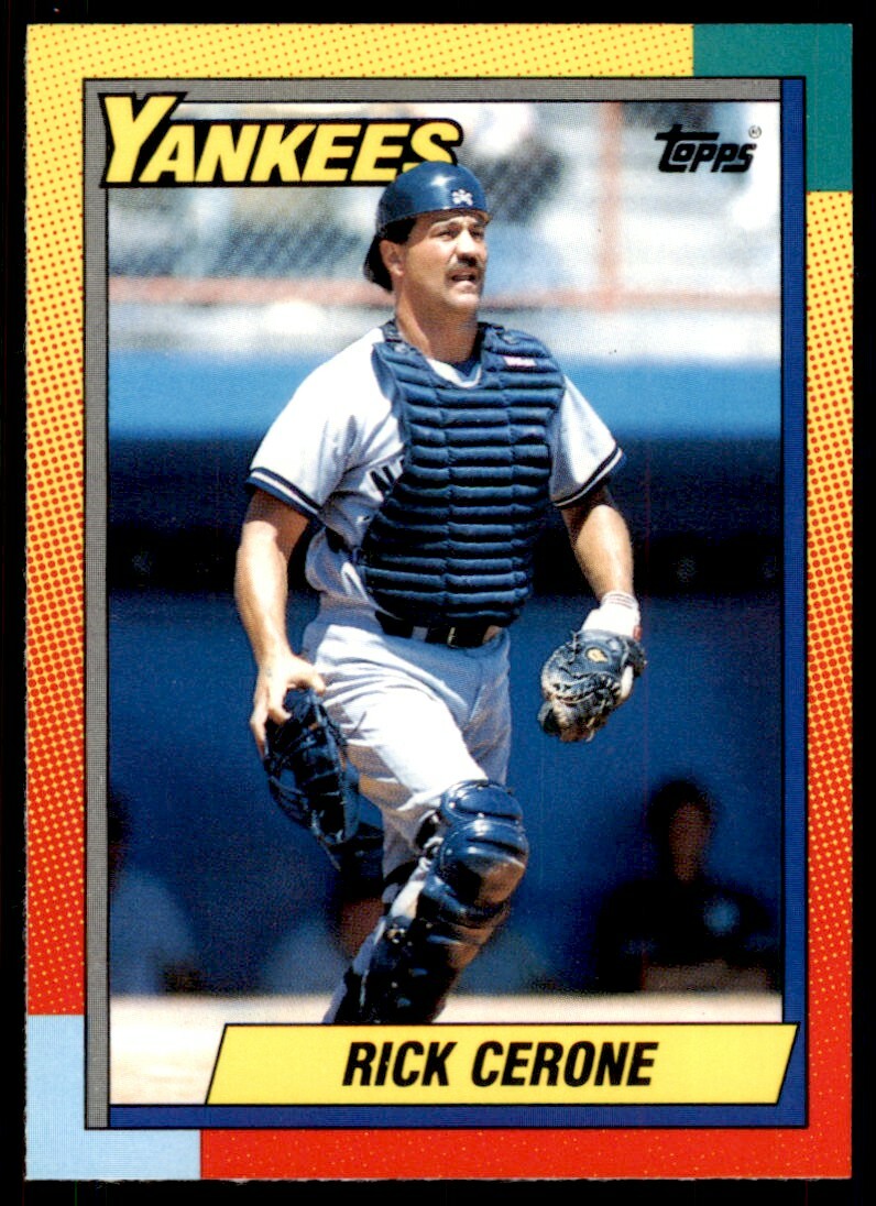 1990 Topps Traded Rick Cerone .  New York Yankees #21T