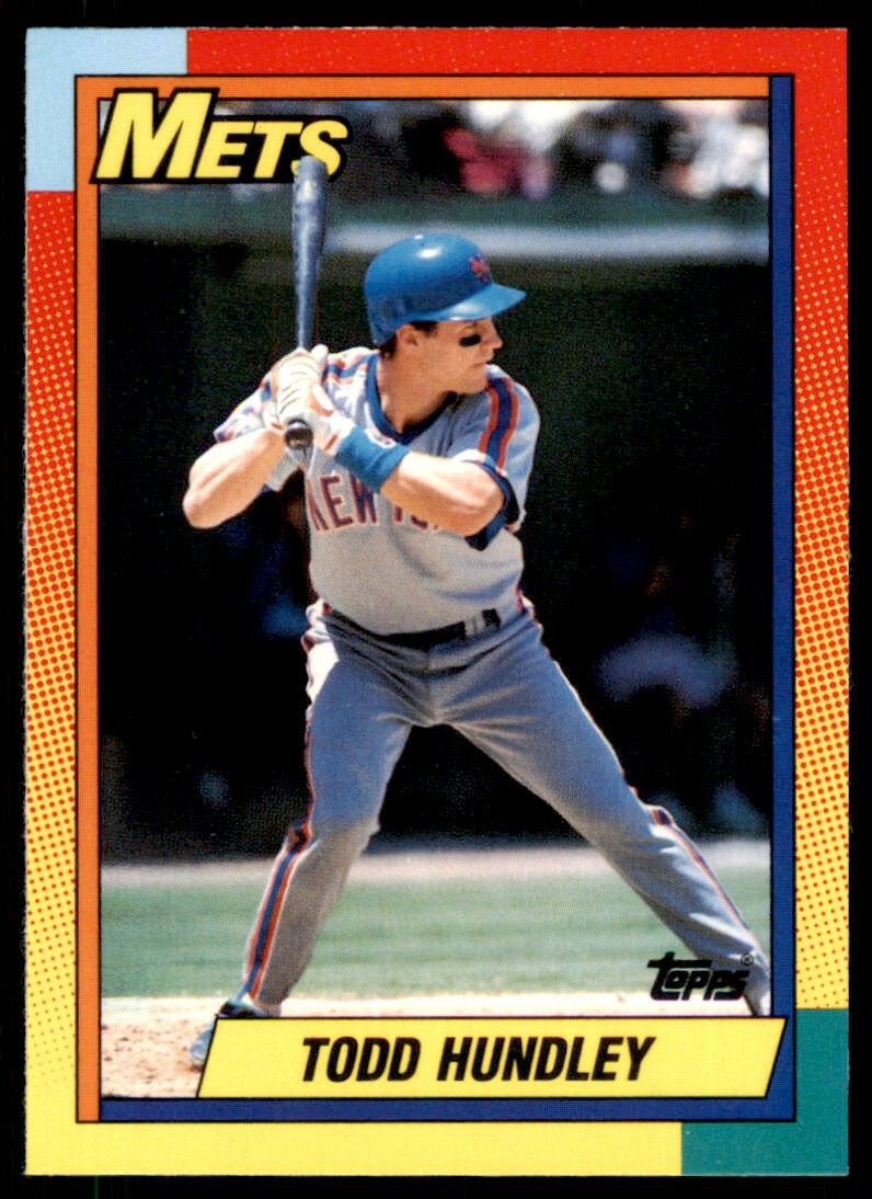 1990 Topps Traded Todd Hundley Rookie . New York Mets #44T