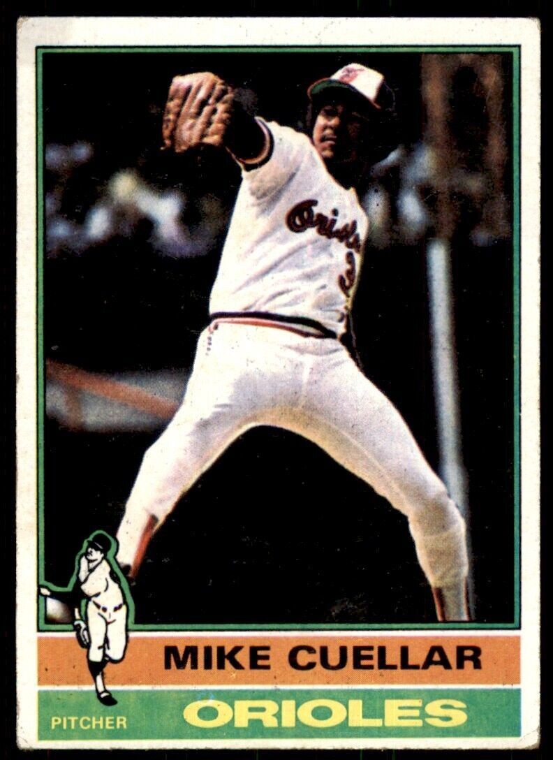 1976 Topps Mike Cuellar . Baltimore Orioles #285