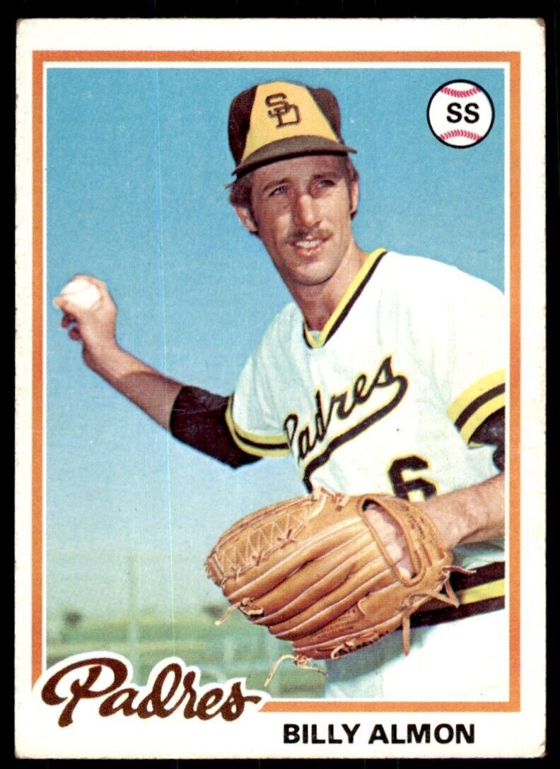 1978 Topps Billy Almon . San Diego Padres #392