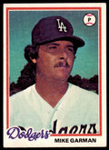 1978 Topps Mike Garman . Los Angeles Dodgers #417