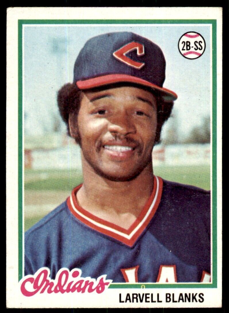 1978 Topps Larvell Blanks . Cleveland Indians #61