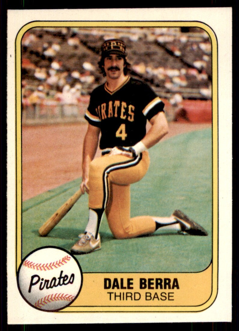 1981 Fleer Dale Berra . Pittsburgh Pirates #369