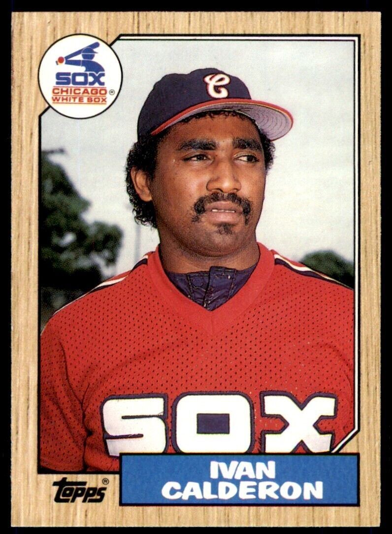 1987 Topps Traded Ivan Calderon . Chicago White Sox #15T