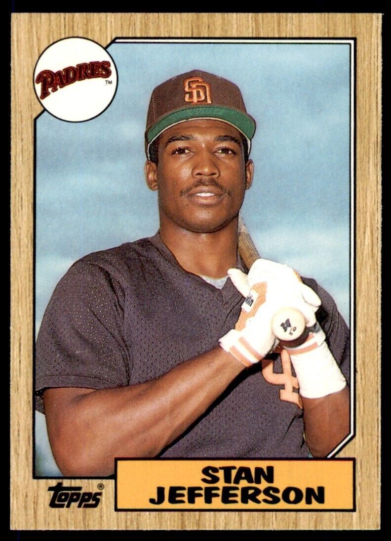 1987 Topps Traded Stan Jefferson . San Diego Padres #55T