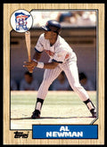 1987 Topps Traded Al Newman . Minnesota Twins #86T