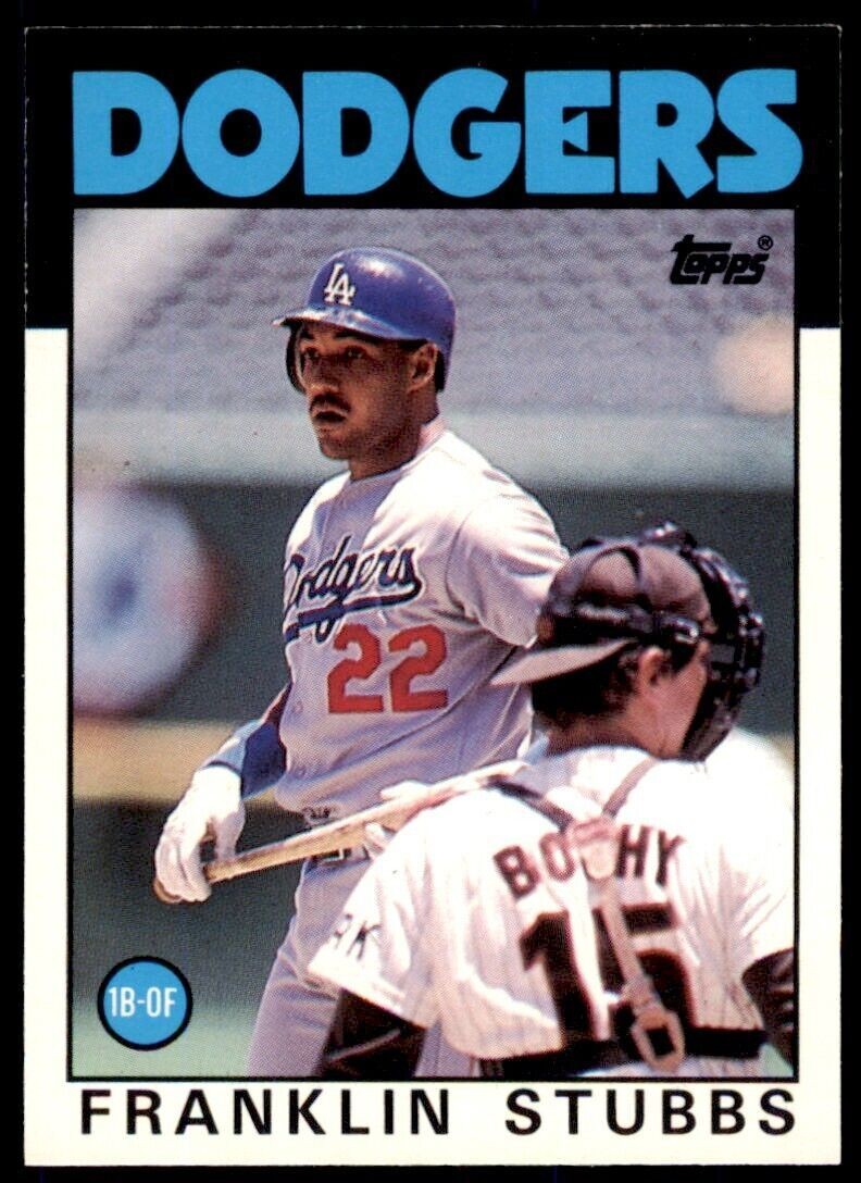 1986 Topps Traded Franklin Stubbs . Los Angeles Dodgers #105T