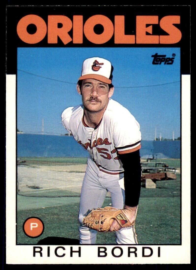1986 Topps Traded Rich Bordi . Baltimore Orioles #14T