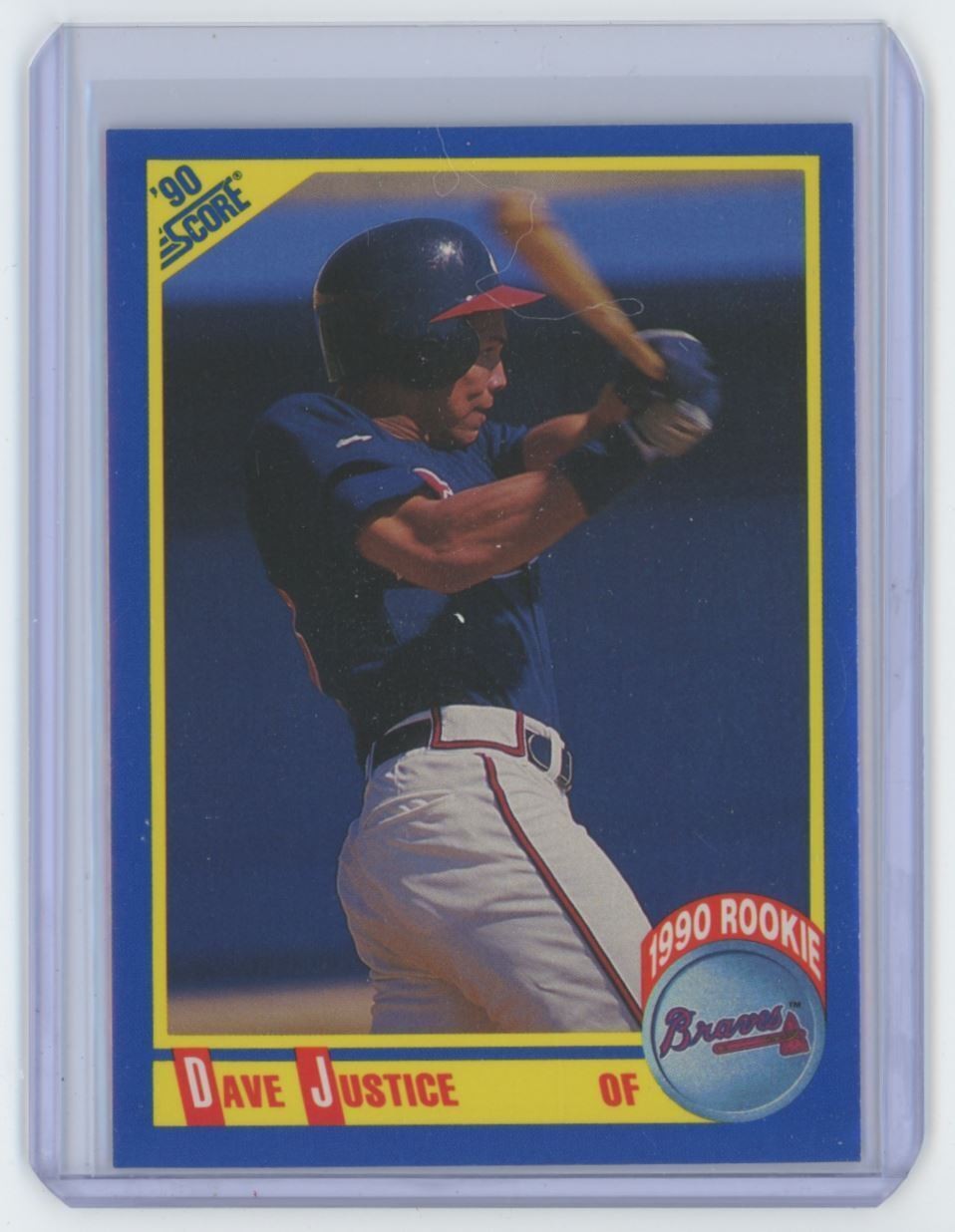 1990 Score Dave Justice Atlanta Braves #650