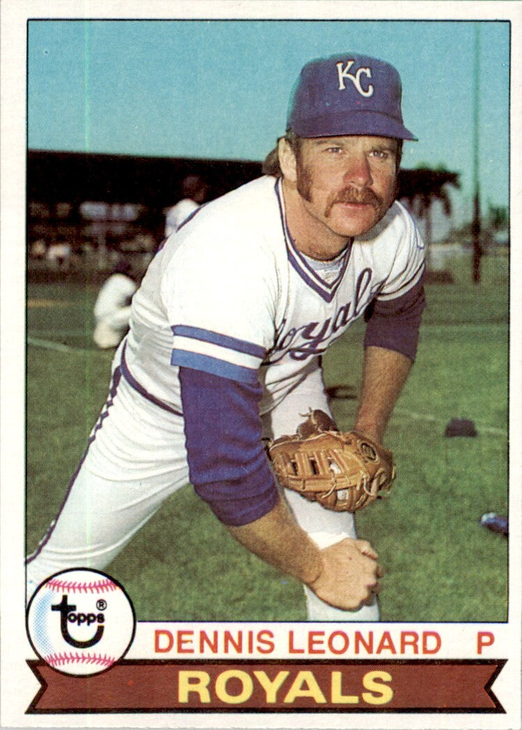 1979 Topps Dennis Leonard . Kansas City Royals #218
