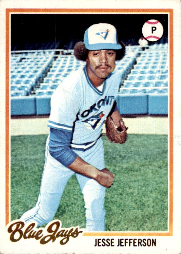 1978 Topps Jesse Jefferson .  Toronto Blue Jays #144
