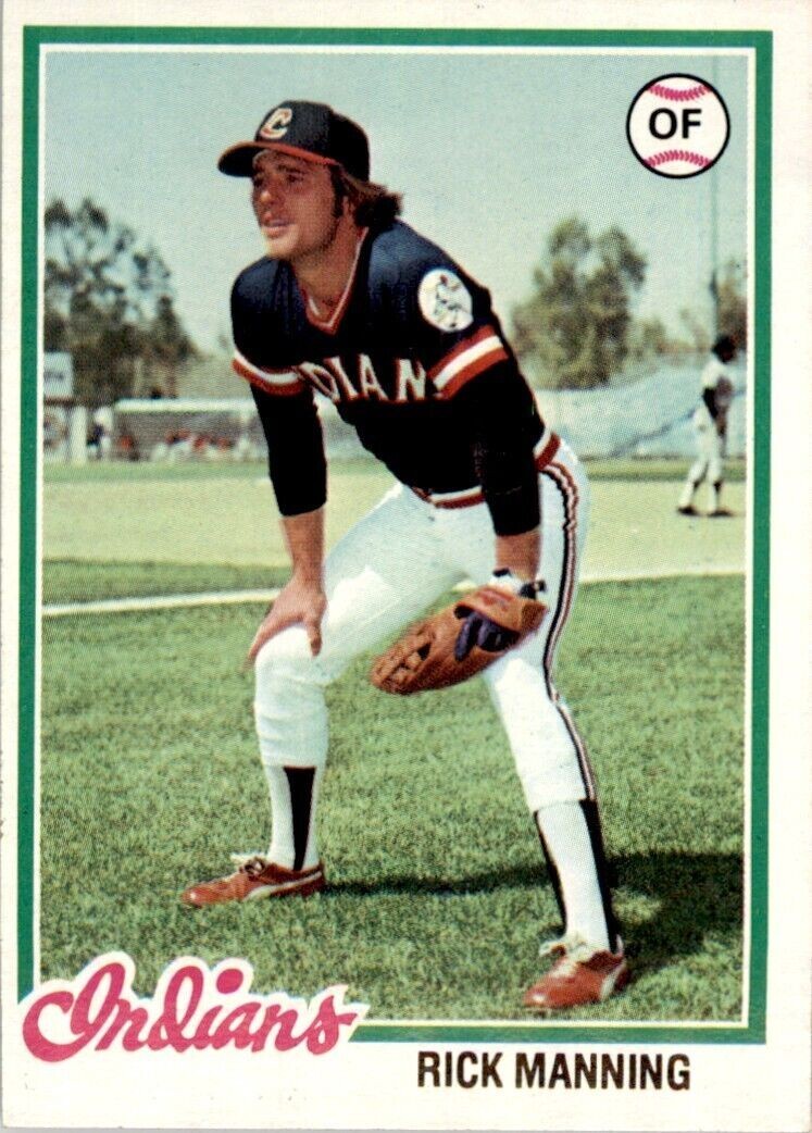 1978 Topps Rick Manning .  Cleveland Indians #11