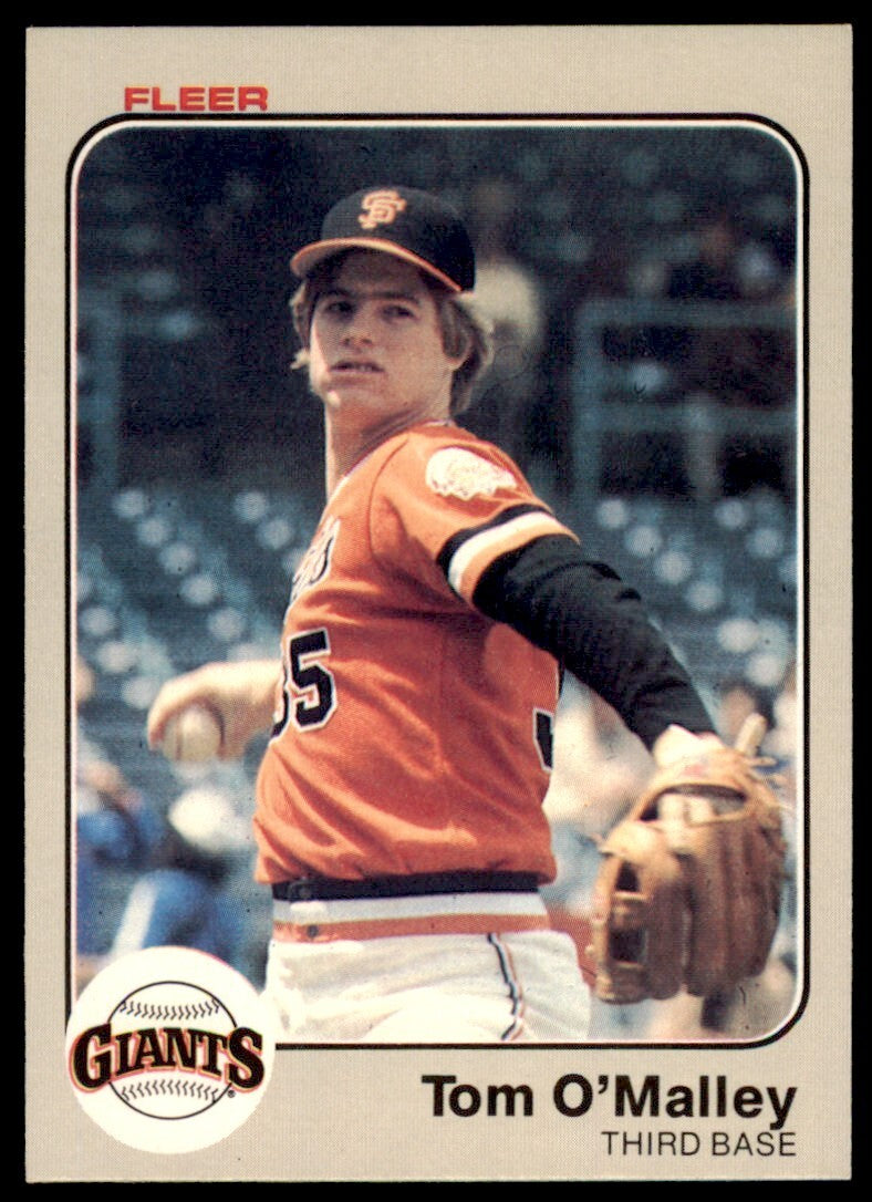 1983 Fleer Tom O'Malley Rookie . San Francisco Giants #271