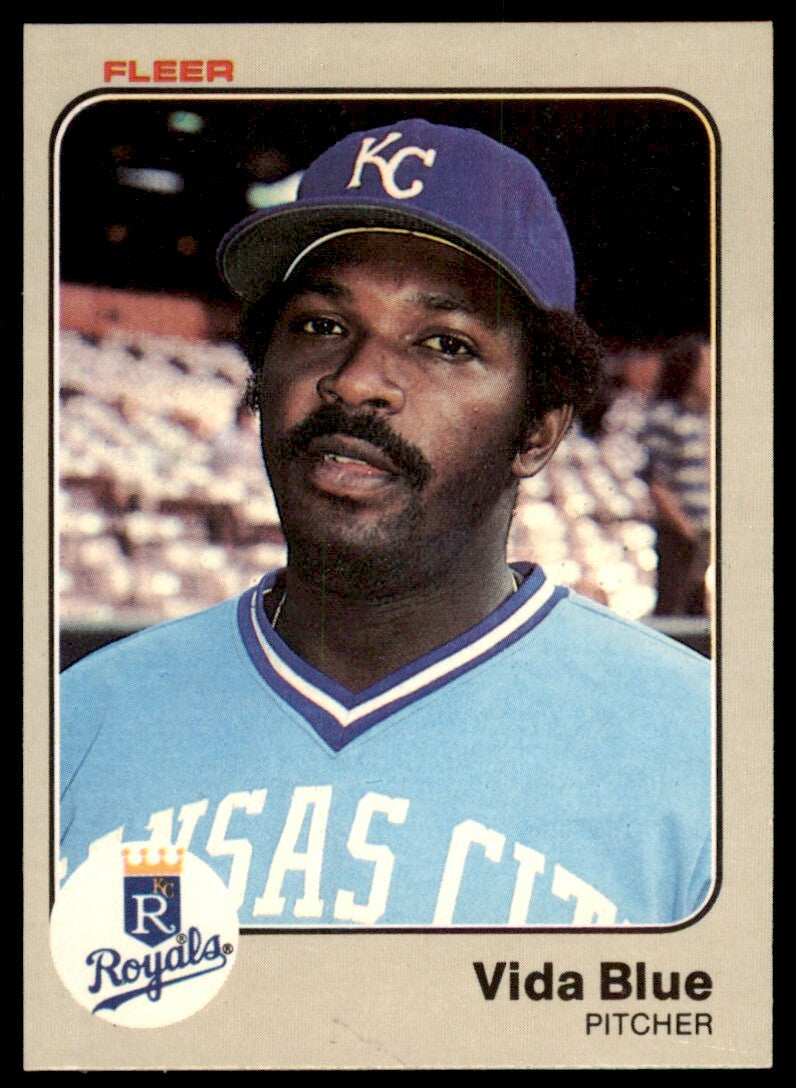 1983 Fleer Vida Blue .  Kansas City Royals #106