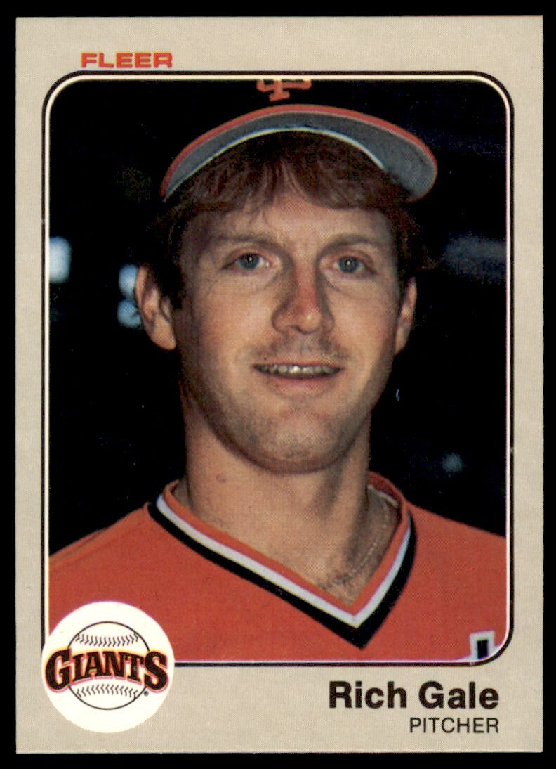 1983 Fleer Rich Gale .  San Francisco Giants #260
