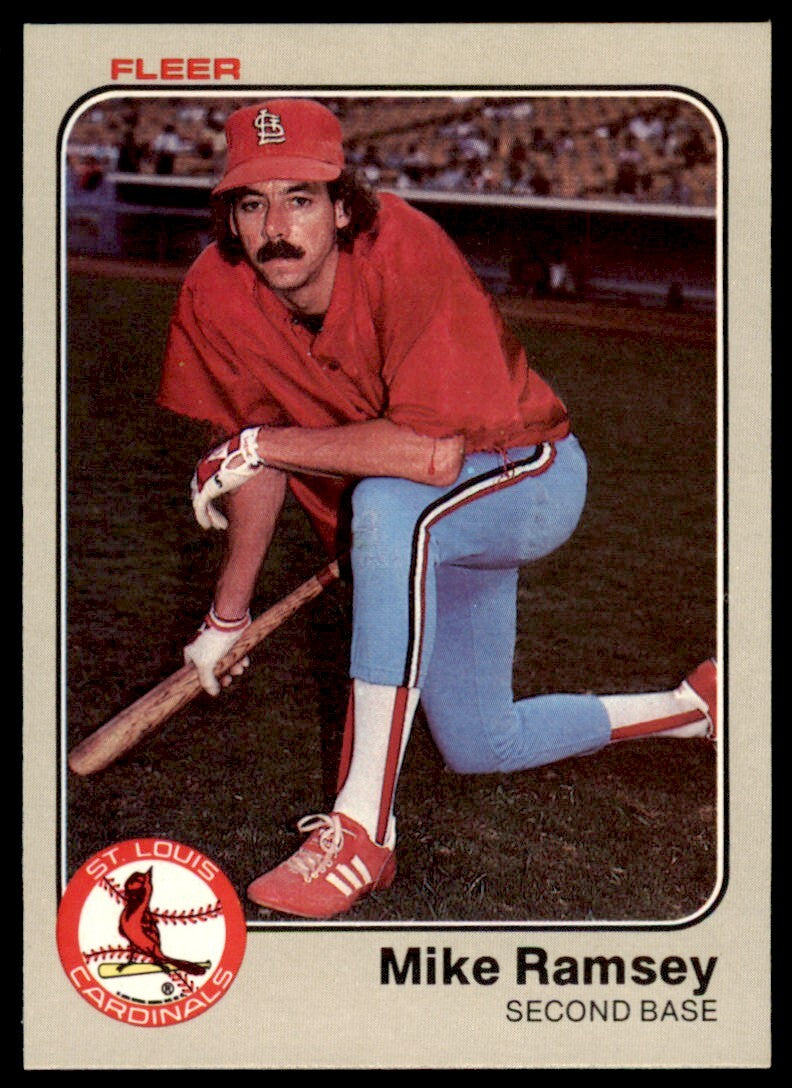 1983 Fleer Mike Ramsey . St. Louis Cardinals #19