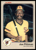 1983 Fleer Joe Pittman .  San Diego Padres #369