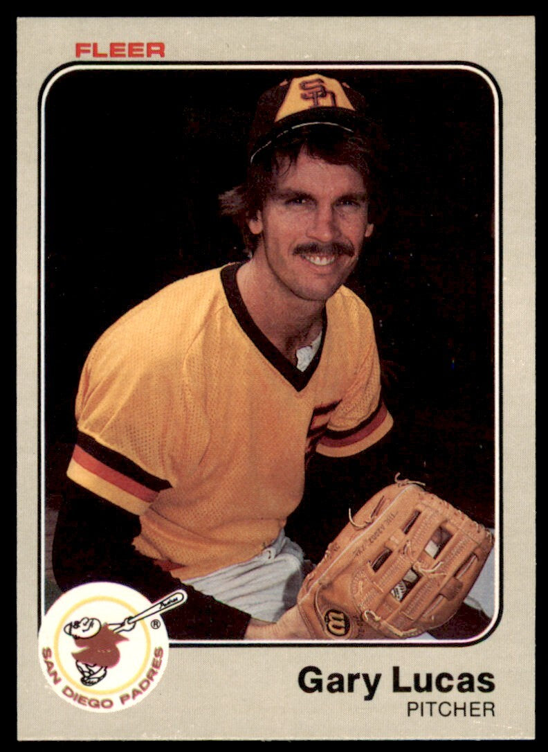 1983 Fleer Gary Lucas . San Diego Padres #366