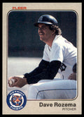 1983 Fleer Dave Rozema . Detroit Tigers #340