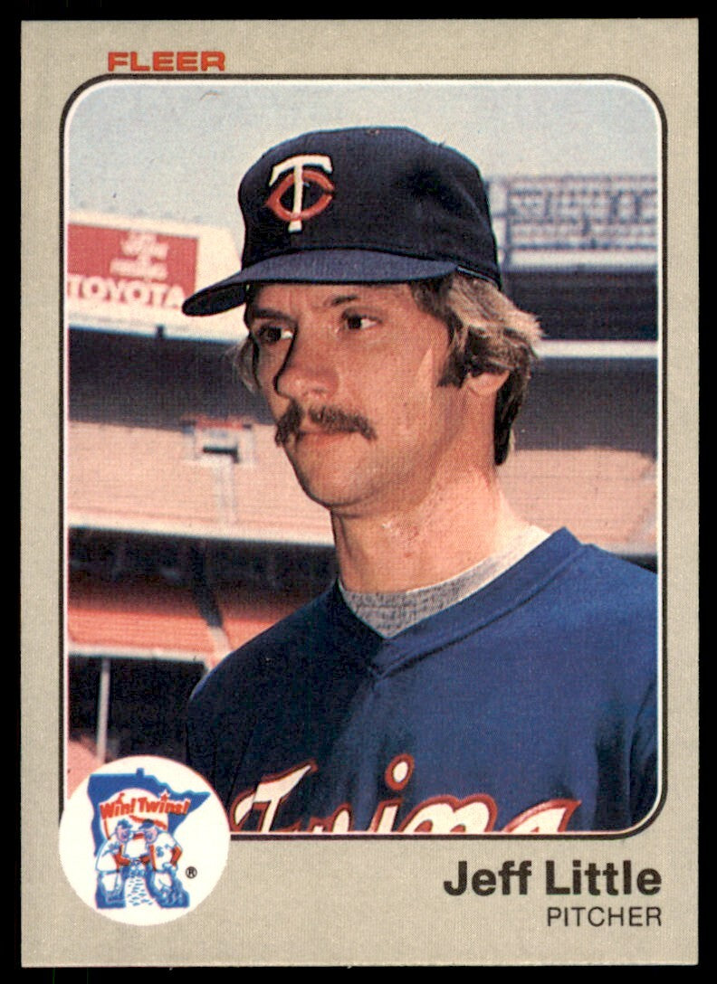 1983 Fleer Jeff Little Rookie . Minnesota Twins #619