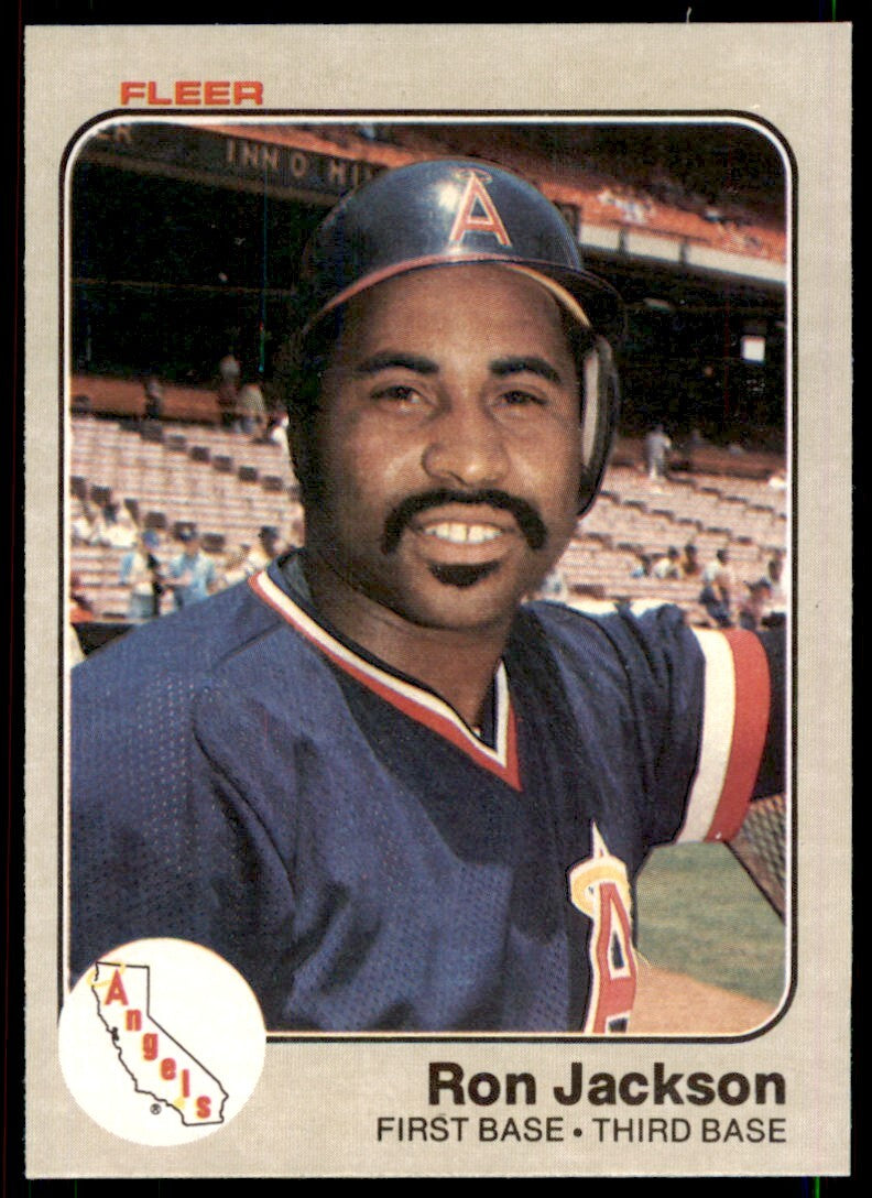 1983 Fleer Ron Jackson .  California Angels #94