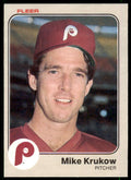 1983 Fleer Mike Krukow . Philadelphia Phillies #163