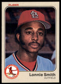 1983 Fleer Lonnie Smith .  St. Louis Cardinals #21