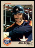 1983 Fleer Alan Knicely . Houston Astros #452