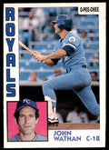 1984 O-Pee-Chee John Wathan .  Kansas City Royals #72