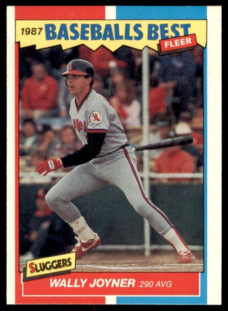 1987 Fleer Sluggers vs pitchers Wally Joyner California Angels #22