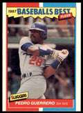 1987 Fleer Sluggers vs pitchers Pedro Guerrero. Los Angeles Dodgers* #16