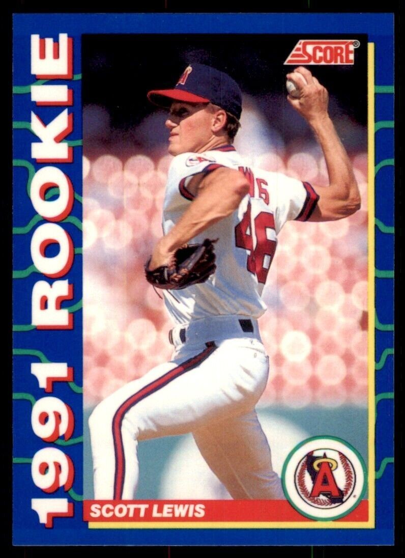 1991 Score Rookies Scott Lewis Rookie California Angels #9