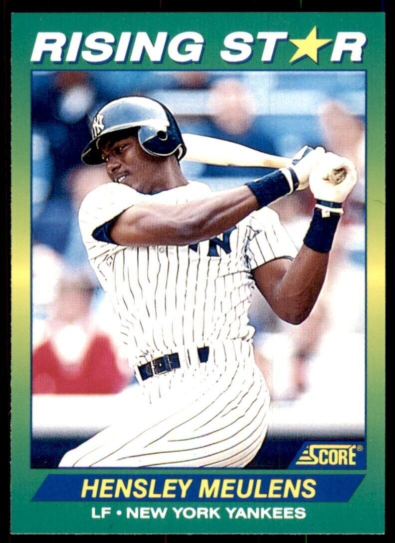 1992 Score Rising Stars Hensley Meulens Rookie New York Yankees #72