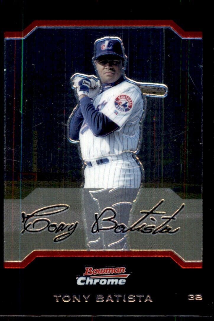 2004 Bowman Chrome Tony Batista Montreal Expos #48