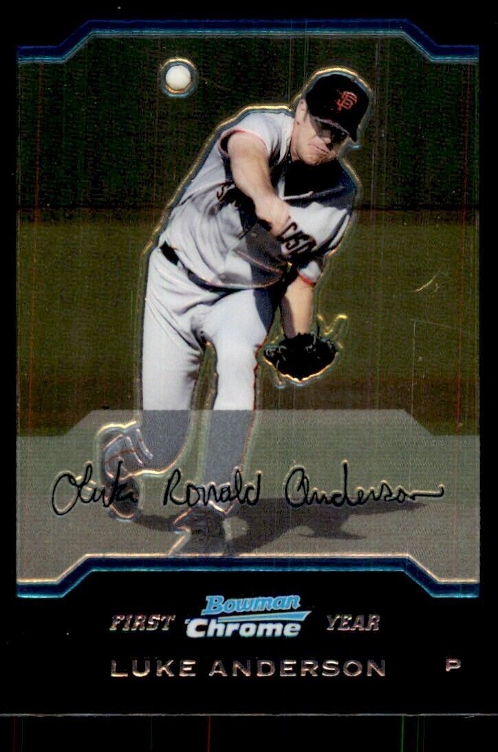 2004 Bowman Chrome Luke Anderson San Francisco Giants #274